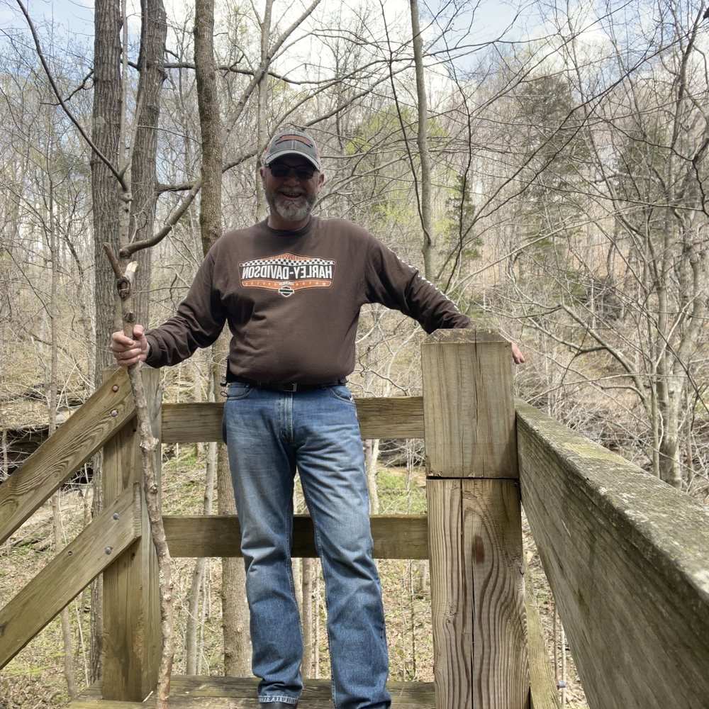Bunkum Cave Loop Trail - Headed down the stairs down to cave entrance - Tours Near Me - Byrdstown, Tennessee