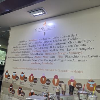Giangrossi - Flavors - Ice Cream & Frozen Yogurt Near Me - Madrid, M