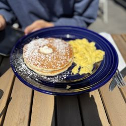 Pancakes and eggs