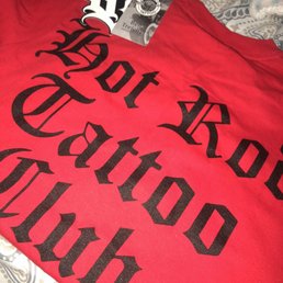 Shirt and sticker