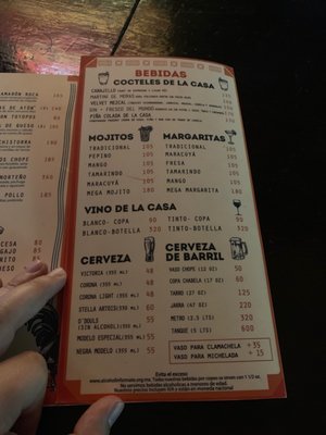 Menu photo 2 La Choperia San Miguel de Allende, GUA