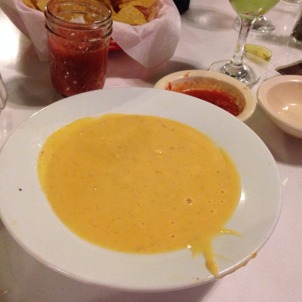 Their chile con queso.  It was... Not good. And expensive