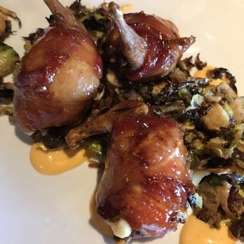 Saltgrass Steak House - Bacon wrapped quail, stuffed with cream cheese. - Steakhouses Near Me - Laughlin, Nevada Saltgrass Steak House - Bacon wrapped quail, stuffed with cream cheese. - Steakhouses Near Me - Laughlin, Nevada