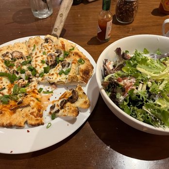 Harvest Kitchen and Bar - veggie pizza and salad - New American Near Me - Wichita, Kansas Harvest Kitchen and Bar - veggie pizza and salad - New American Near Me - Wichita, Kansas