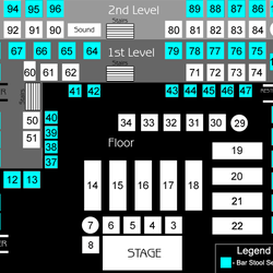 Comedy House - Venue Seating Chart