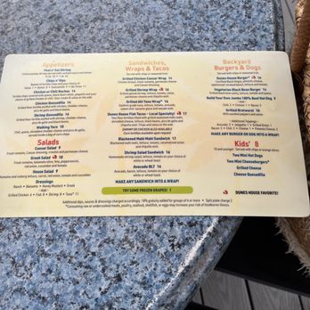 The Dunes House - Menu - American Near Me - Hilton Head Island, South Carolina