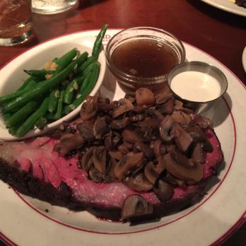 Highland Tap - Prime rib with green beans and sauces - Steakhouses Near Me - Atlanta, Georgia Highland Tap - Prime rib with green beans and sauces - Steakhouses Near Me - Atlanta, Georgia