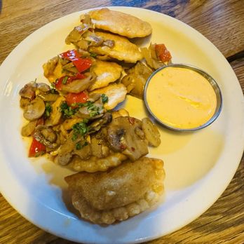 Bohemian Biergarten - Dumplings are very nice with spicy mushroom! - German Near Me - Boulder, Colorado Bohemian Biergarten - Dumplings are very nice with spicy mushroom! - German Near Me - Boulder, Colorado