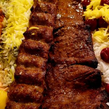 Adana Restaurant - $28 Solanti Combo + Albaloo Polo (Sour cherry cooked w/rice): Beef Koobideh (L) & Filet Mignon. Clever take-on red wine/beef sans alcohol. - Middle Eastern Near Me - Glendale, California Adana Restaurant - $28 Solanti Combo + Albaloo Polo (Sour cherry cooked w/rice): Beef Koobideh (L) & Filet Mignon. Clever take-on red wine/beef sans alcohol. - Middle Eastern Near Me - Glendale, California