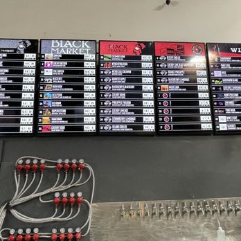 Black Market Brewing Co - Temecula - Adult beverages options   : Cider, Slushies (vodka, rum or tequila), Kombucha, Sours, Wine, and Beer at BLACK MARKET BREWING - Breweries Near Me - Temecula, California