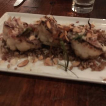 Amerikas - Cauliflower, sorry for the blurry picture. My favorite of the 4 things we tried. Will dream about this dish. - Latin American Near Me - Oak Park, Illinois