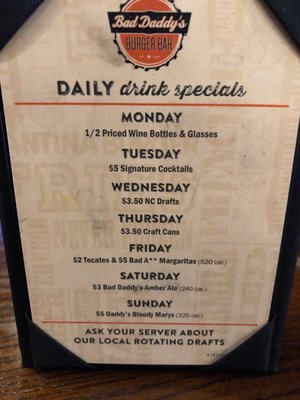 Menu photo 4 Bad Daddys Burger Bar Greenville, NC Menu photo 4 Bad Daddys Burger Bar Greenville, NC