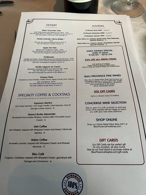 Menu photo 4 Bleu Provence Naples, FL