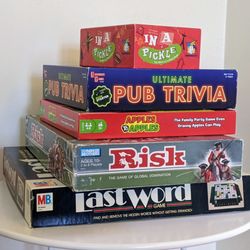 Amvets Thrift Store - Found five boardgames! 50% off all day 5/30/22, so these were $1.50-$3 each. :-)