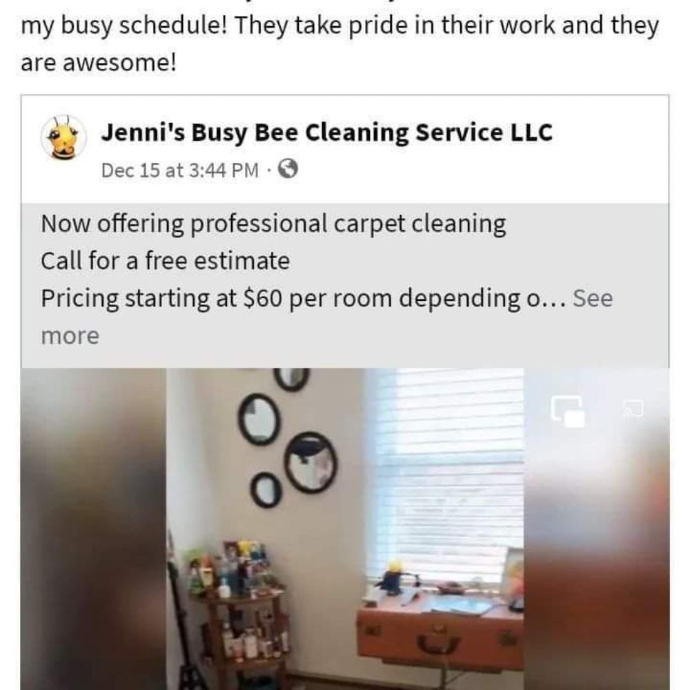 JENNI’S BUSY BEE CLEANING SERVICE Updated September 2024 22 Photos