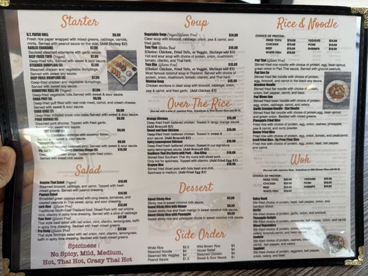 Menu photo 2 Royyim Thai Mesa, AZ