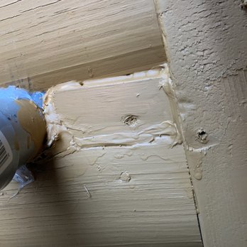 David Lovins Electric - Patch repair from the chunk they broke off. They literally left a chunk missing from our home and sent the invoice. - Electricians Near Me - Alpharetta, Georgia