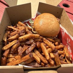 St. James Burger and Chip - Mozzarella mushroom burger