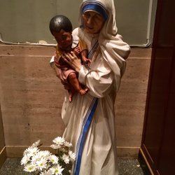 Saint Sebastian Roman Catholic Church - Mother Teresa statue