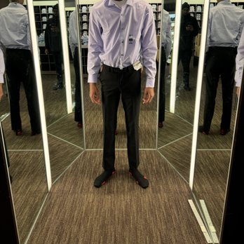 Men's Wearhouse - Old look with skinny pants & slim fit shirt - Men's Clothing Near Me - DEDHAM, Massachusetts