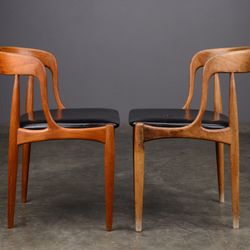 Madsen Modern - Before/After of a Johannes Andersen dining chair refinishing project