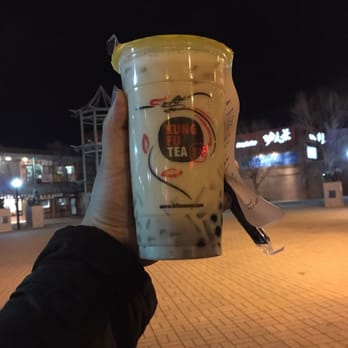 Kung Fu Tea - Almond milk tea with bubble and nata jelly - Coffee & Tea Near Me - Chicago, Illinois