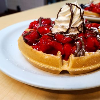 Jeb's Blueberry Hill - Nutella and Strawberries on a waffle say no more! Delicious - Breakfast & Brunch Near Me - Clovis, California
