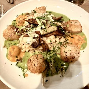 Wisteria - Gluten-Free Ancho Chili Rubbed Sea Scallops - New American Near Me - Atlanta, Georgia Wisteria - Gluten-Free Ancho Chili Rubbed Sea Scallops - New American Near Me - Atlanta, Georgia