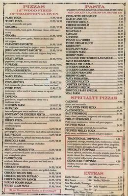 Menu photo 5 Baci New Smyrna Beach, FL
