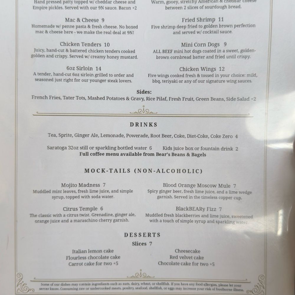 9North Grill & Watering Hole - Menu - Bakeries Near Me - Umatilla, Florida 9North Grill & Watering Hole - Menu - Bakeries Near Me - Umatilla, Florida