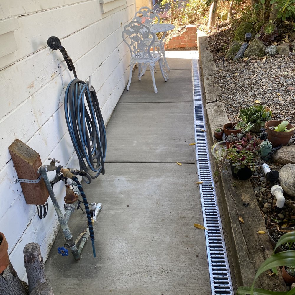 Irvin’s Landscaping - Replaced old concrete and added storm drain - Landscaping Near Me Irvin’s Landscaping - Replaced old concrete and added storm drain - Landscaping Near Me