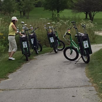 River Bend Golf Club - Do whatever you can to not be stuck behind a foursome of non-English speaking women on these bike caddy thingamabobs... - Golf Near Me - Lisle, Illinois River Bend Golf Club - Do whatever you can to not be stuck behind a foursome of non-English speaking women on these bike caddy thingamabobs... - Golf Near Me - Lisle, Illinois