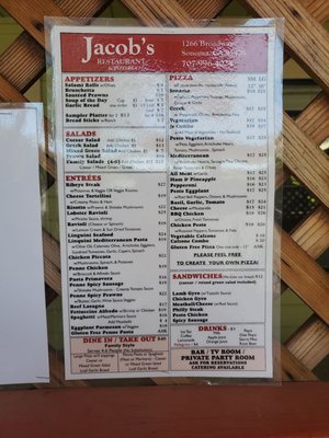 Menu photo 7 Jacob's Restaurant Sonoma, CA Menu photo 7 Jacob's Restaurant Sonoma, CA