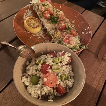 Mon Ami - Caesar salad and Fregola salad - Mediterranean Near Me - Santa Monica, California