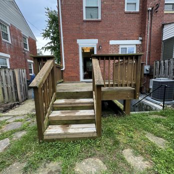 Stoneman Construction & Landscaping - old deck and concrete pad - Landscaping Near Me - Alexandria, Virginia