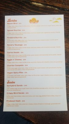 Menu photo 2 Earlybird Breakfast Burritos Costa Mesa, CA Menu photo 2 Earlybird Breakfast Burritos Costa Mesa, CA