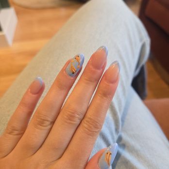 Eyes On Me - Russian manicure hard gel extensions with design - Nail Salons Near Me - Seattle, Washington Eyes On Me - Russian manicure hard gel extensions with design - Nail Salons Near Me - Seattle, Washington
