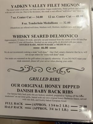 Menu photo 8 Yadkin Valley Steakhouse Albemarle, NC Menu photo 8 Yadkin Valley Steakhouse Albemarle, NC