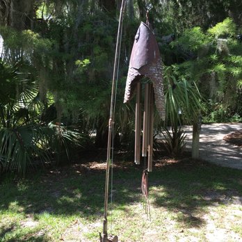 Coastal Discovery Museum - Fish on a line chime--an outdoor element behind the museum. - Museums Near Me - Hilton Head Island, South Carolina