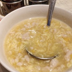 China Garden Restaurant - Yummy sweet corn chicken soup ...add your soy sauce and chilli sauce or vinegar and chillies.....yummmm...so so delicious.....soup anyone ?