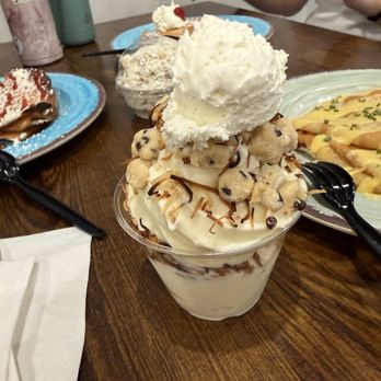 Crepe & Custard - Vanilla custard with cookie dough and homemade whip - Creperies Near Me - Lake Junaluska, North Carolina
