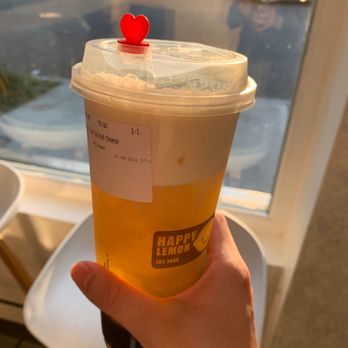 Happy Lemon - Peach cheese cream - Bubble Tea Near Me - Kirkland, Washington Happy Lemon - Peach cheese cream - Bubble Tea Near Me - Kirkland, Washington