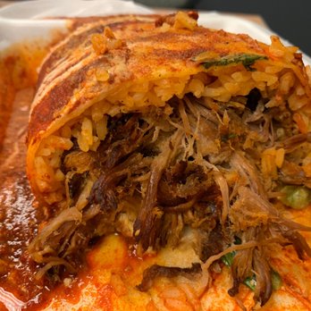 El Purepecha - Wet Carnitas Burrito- There is a ton of meat in this burrito. - Mexican Near Me - Philadelphia, Pennsylvania El Purepecha - Wet Carnitas Burrito- There is a ton of meat in this burrito. - Mexican Near Me - Philadelphia, Pennsylvania