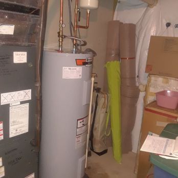 Lindquist Plumbing & Gasfitting - 50 gallon gas water heater install complete with new expansion tank, shut off valve, and safety pan. State Commercial Pro. - Plumbing Near Me - Stafford County, Virginia Lindquist Plumbing & Gasfitting - 50 gallon gas water heater install complete with new expansion tank, shut off valve, and safety pan. State Commercial Pro. - Plumbing Near Me - Stafford County, Virginia
