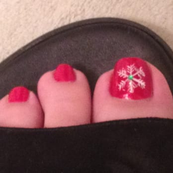 Lucky Nails - Christmas pedi! - Nail Salons Near Me - Vancouver, Washington