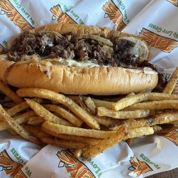 Tay’s Cheesesteak - Tays original 8" cheesesteak with regular seasoned fry's - Cheesesteaks Near Me - Kansas City, Missouri Tay’s Cheesesteak - Tays original 8" cheesesteak with regular seasoned fry's - Cheesesteaks Near Me - Kansas City, Missouri