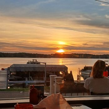 Lulabell’s Dockside - Sunset view from table - American Near Me - East Troy, Wisconsin Lulabell’s Dockside - Sunset view from table - American Near Me - East Troy, Wisconsin
