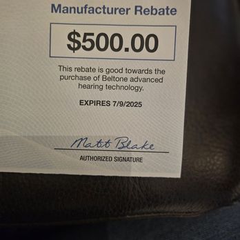 Beltone Hearing Care Center - So I got this rebate offer today, 8/1/2025. Does anyone else see the problem. - Hearing Aid Providers Near Me - Georgetown, Kentucky