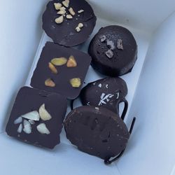 Tiny Moreso - Peanut butter, coconut, mint, cookie dough, macadamia and pistachio chocolates