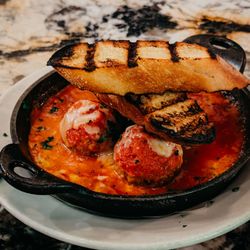 Meatballs. Meatballs are OK but their marinara sauce is